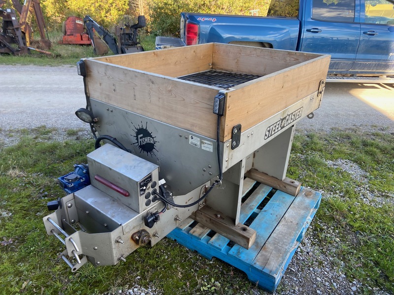 Chemical/Fertilizer Application  Fisher Steel Caster Salt Spreader - 42" x 54" Photo